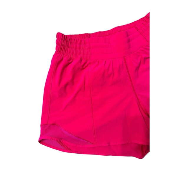 Lululemon Hotty Hot Mid-Rise Lined Shorts Sonic Pink Size 4 - Picture 4 of 9
